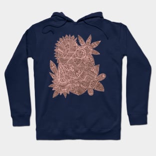 Paisley Mandala Doodle - Brown Hoodie